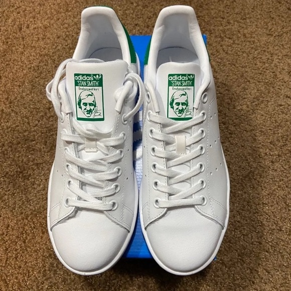 Adidas StanSmith Classic Green/White Sneaker Shoes - Picture 7 of 11